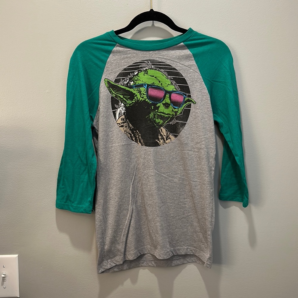 Star Wars Yoda 3/4 Sleeve Sz S